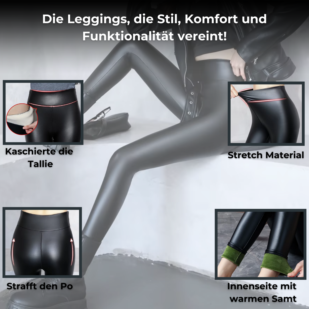 VixenTher™ - Sleek Thermo Leather Leggings