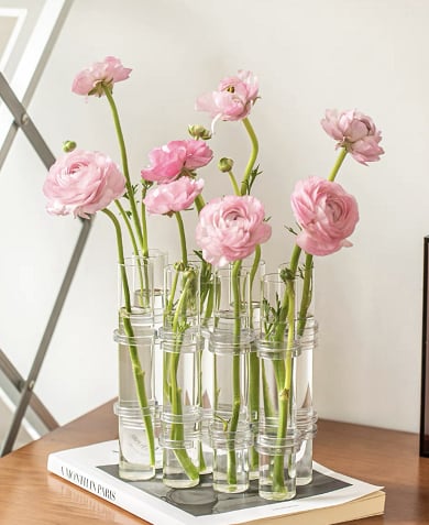 Elegant Hinged Ceramic Flower Vase for Home Decor