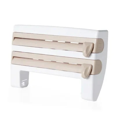 VelaWrap™ - Wall-Mounted Kitchen Wrap Dispenser & Spice Rack