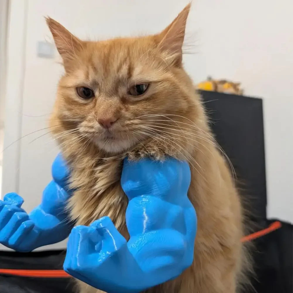 WhiskerWink™ - 3D Printed Funny Cat Arm Prop