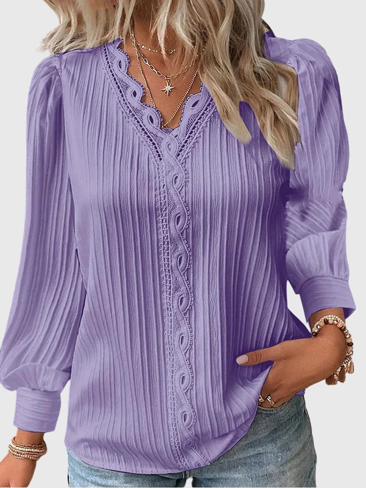 ChicAura - Elegant Pullover Blouse