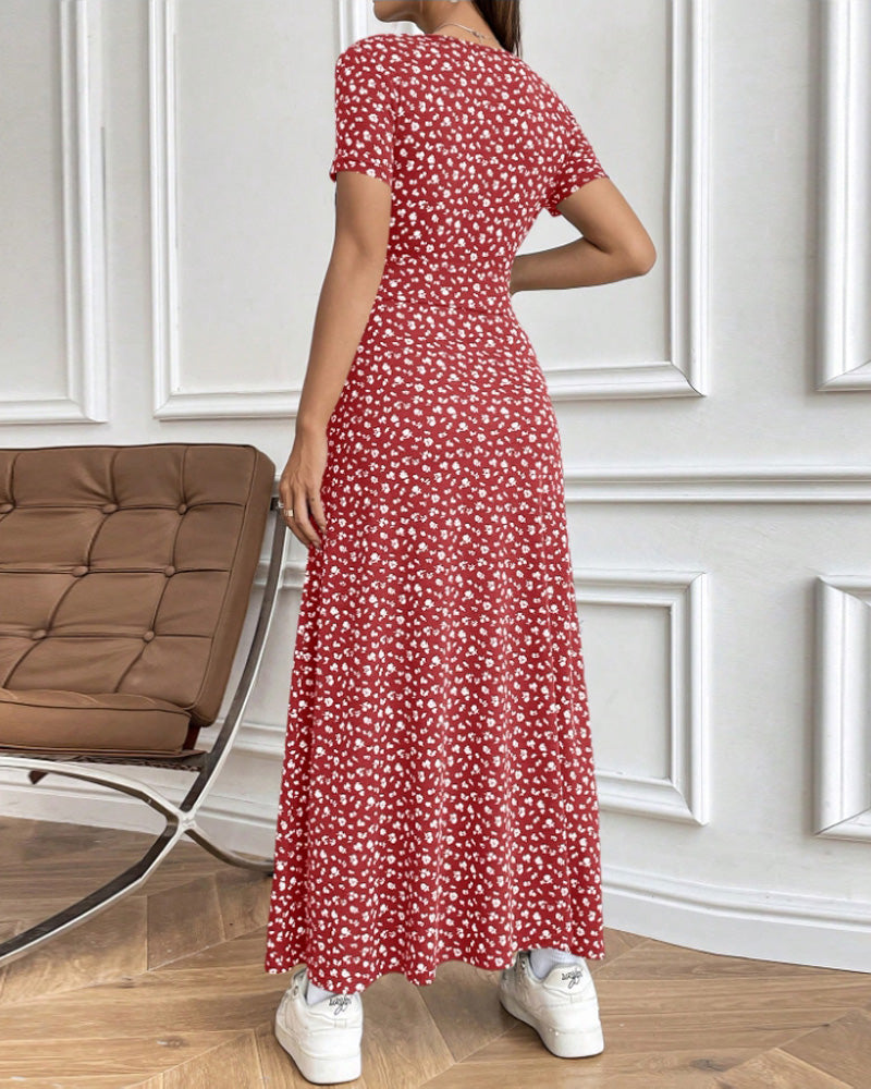 Elegant Printed Bodycon Dress