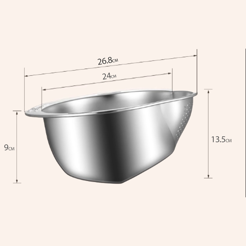 Durable Kitchen Food Strainer Mesh Colander