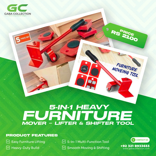MoveEase™ 5-in-1 Heavy Furniture Mover Lifter & Shifter Tool