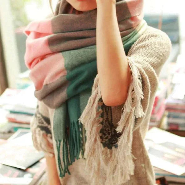 Soft Cashmere Scarf Cozy Warm Lightweight Accessory