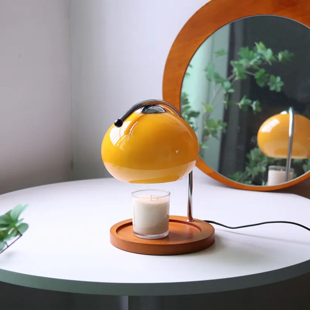 Elegant Retro Glass Table Lamp