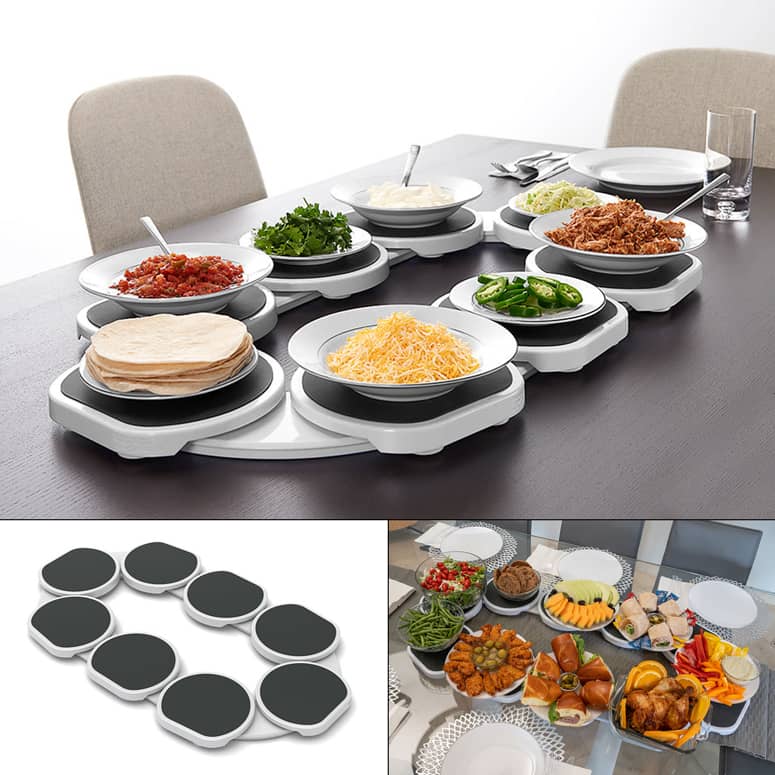 Rotating Lazy Susan Serving Tray for Effortless Dining and Entertaining