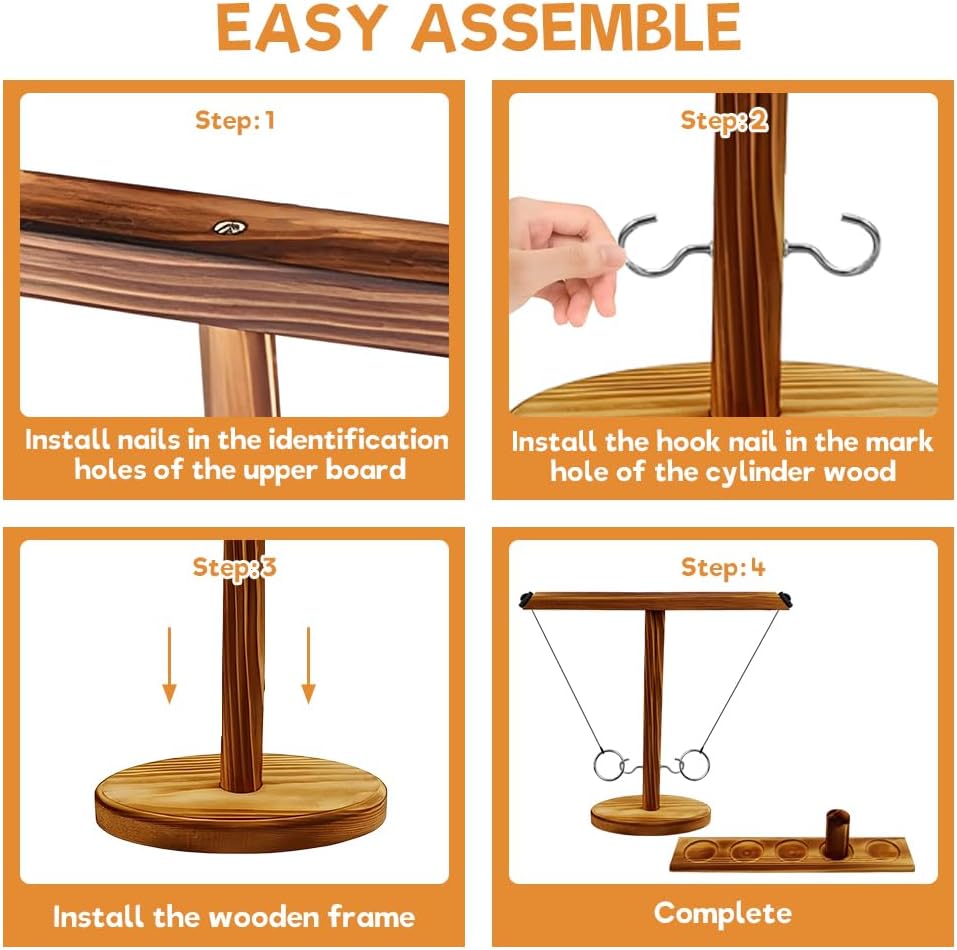 PartyPlay™ - Hook Ring Toss Drinking Game for Social Fun