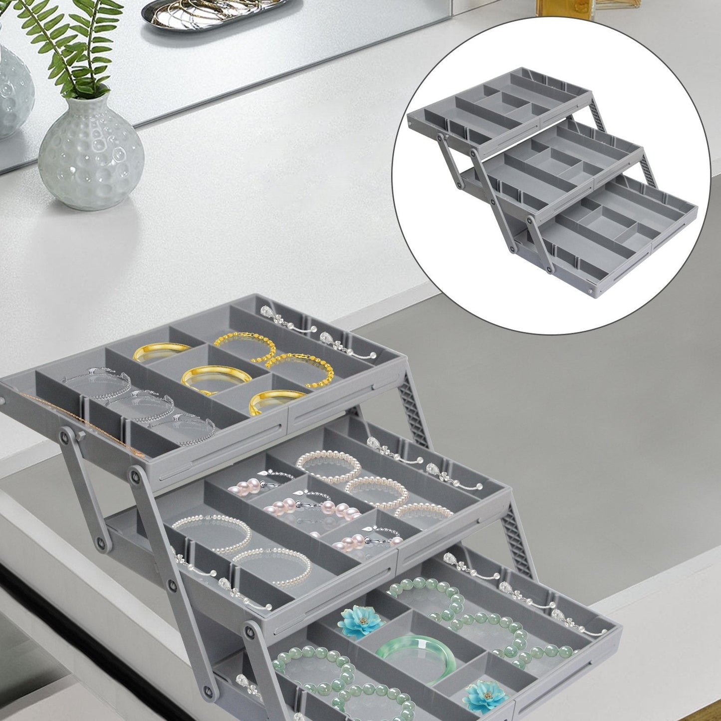 Compact Modular Smart Storage Organizer