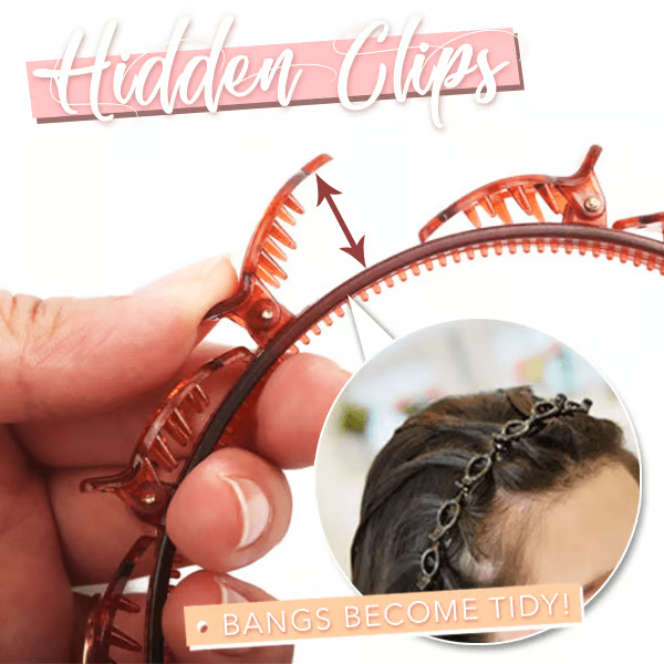 Sleek Dual Bang Hair Styling Clip for Effortless Looks