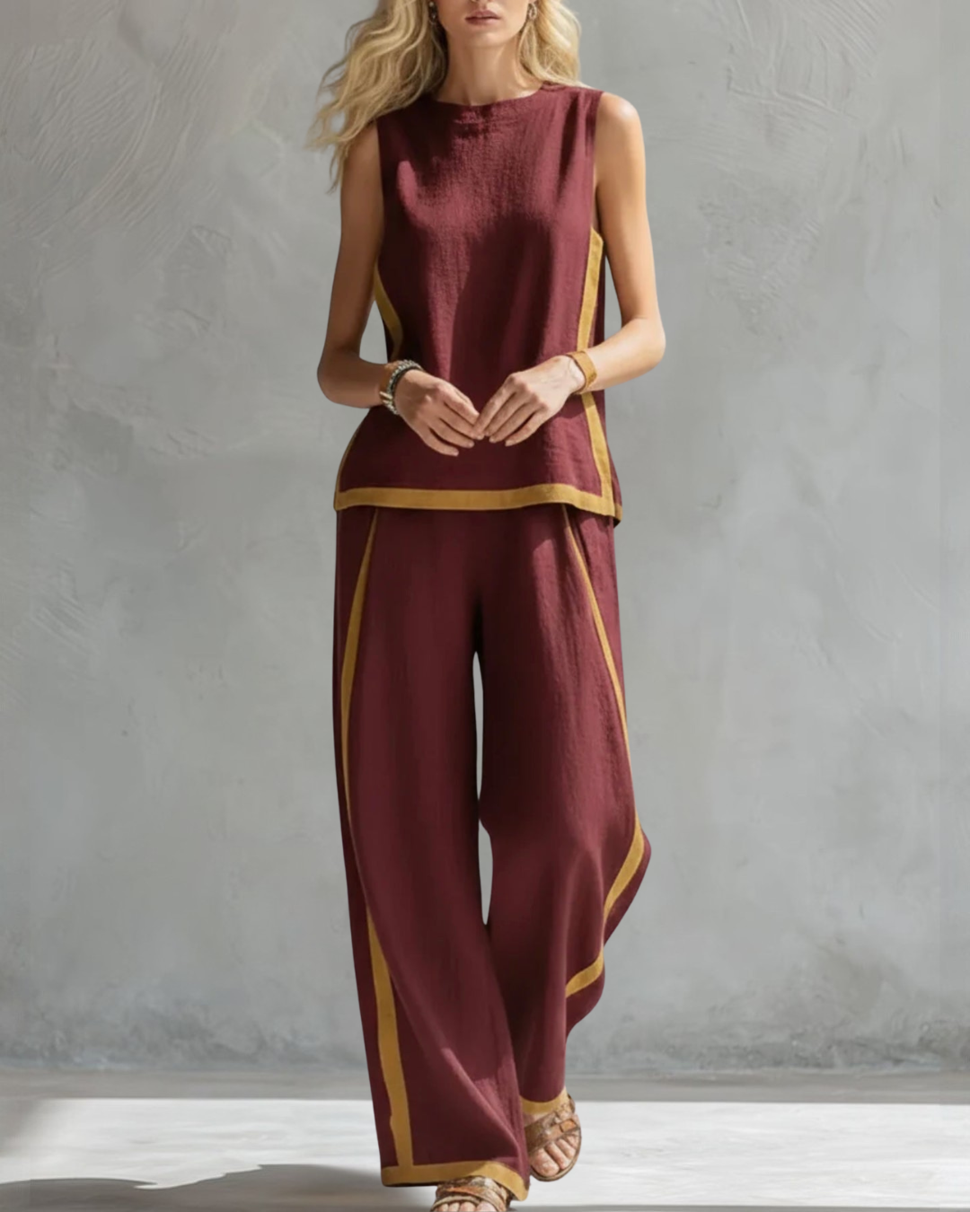 Leila - Chic Two-Piece Outfit Set