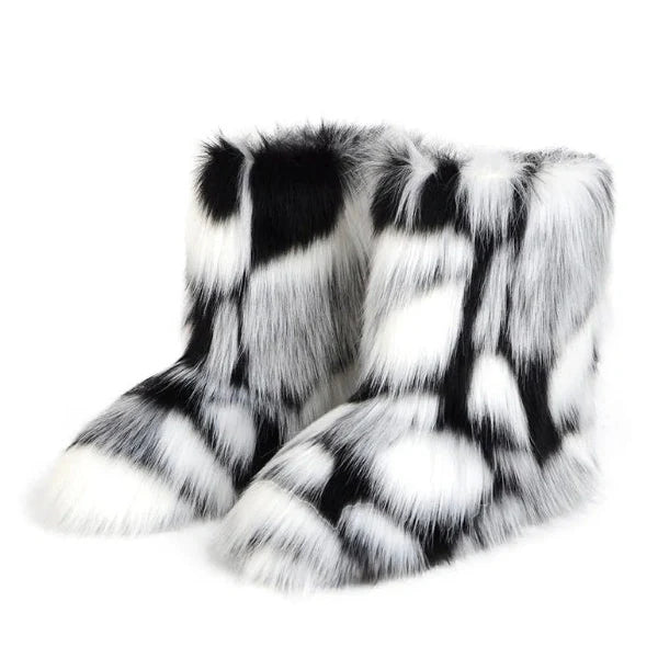 Frosted Fluff Y2K Retro Boots