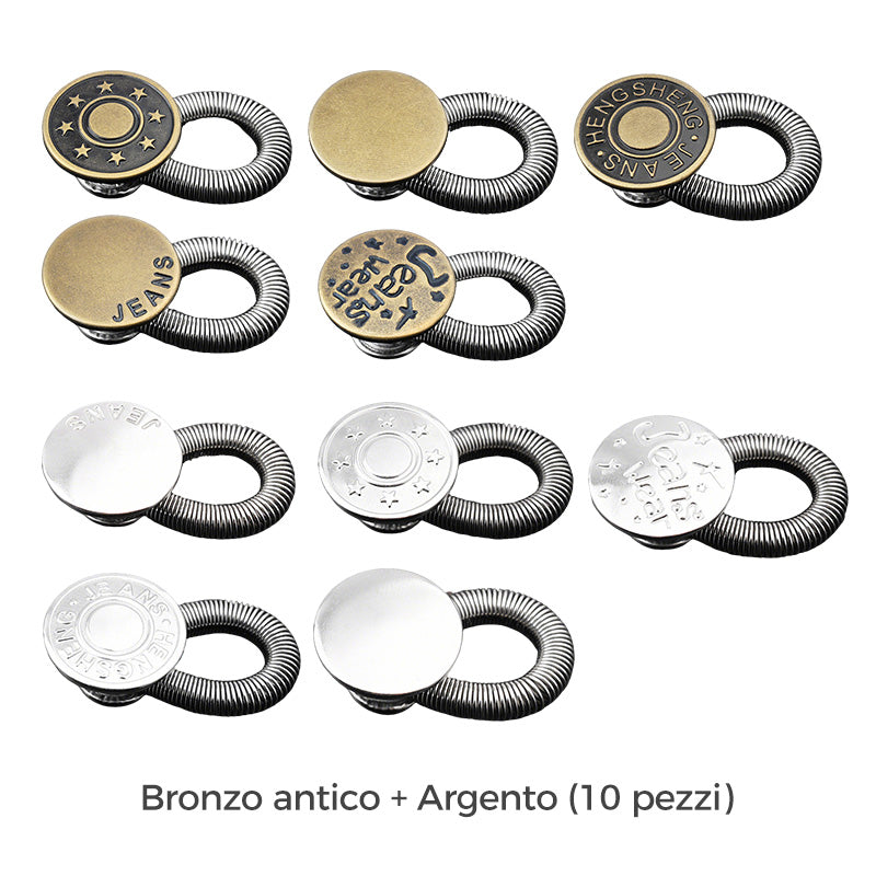 SpringLatch™ - Metal Button Extension for Jeans
