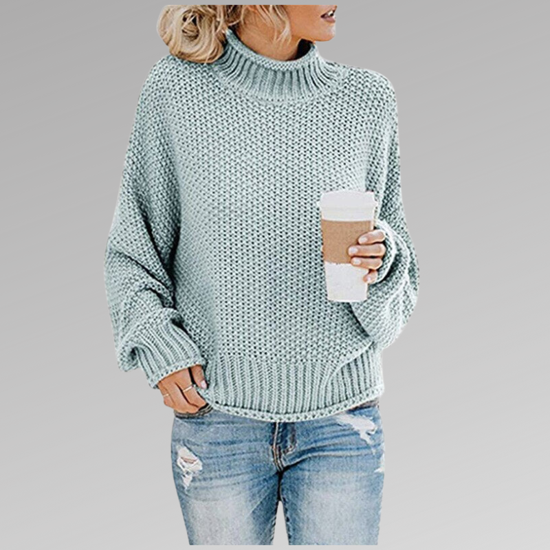 Cozy High Collar Pullover Sweater