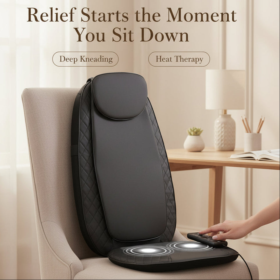 RelaxEase - Melt Away Back Pain with Deep Heat Massage