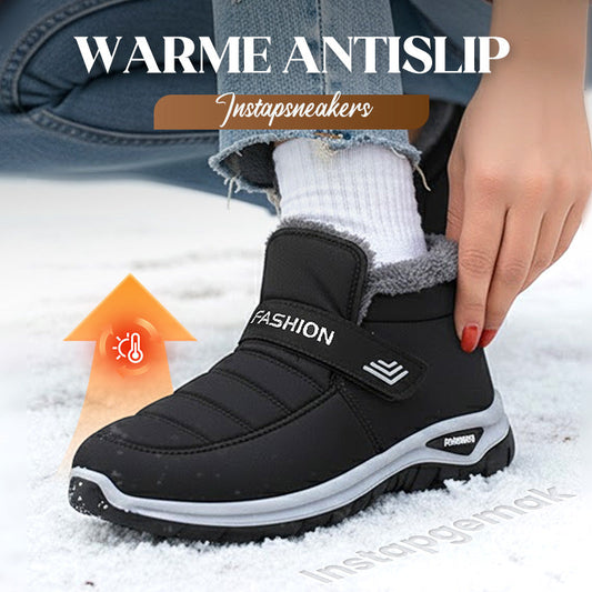 Cozy Waterproof Slip-On Winter Walking Shoes