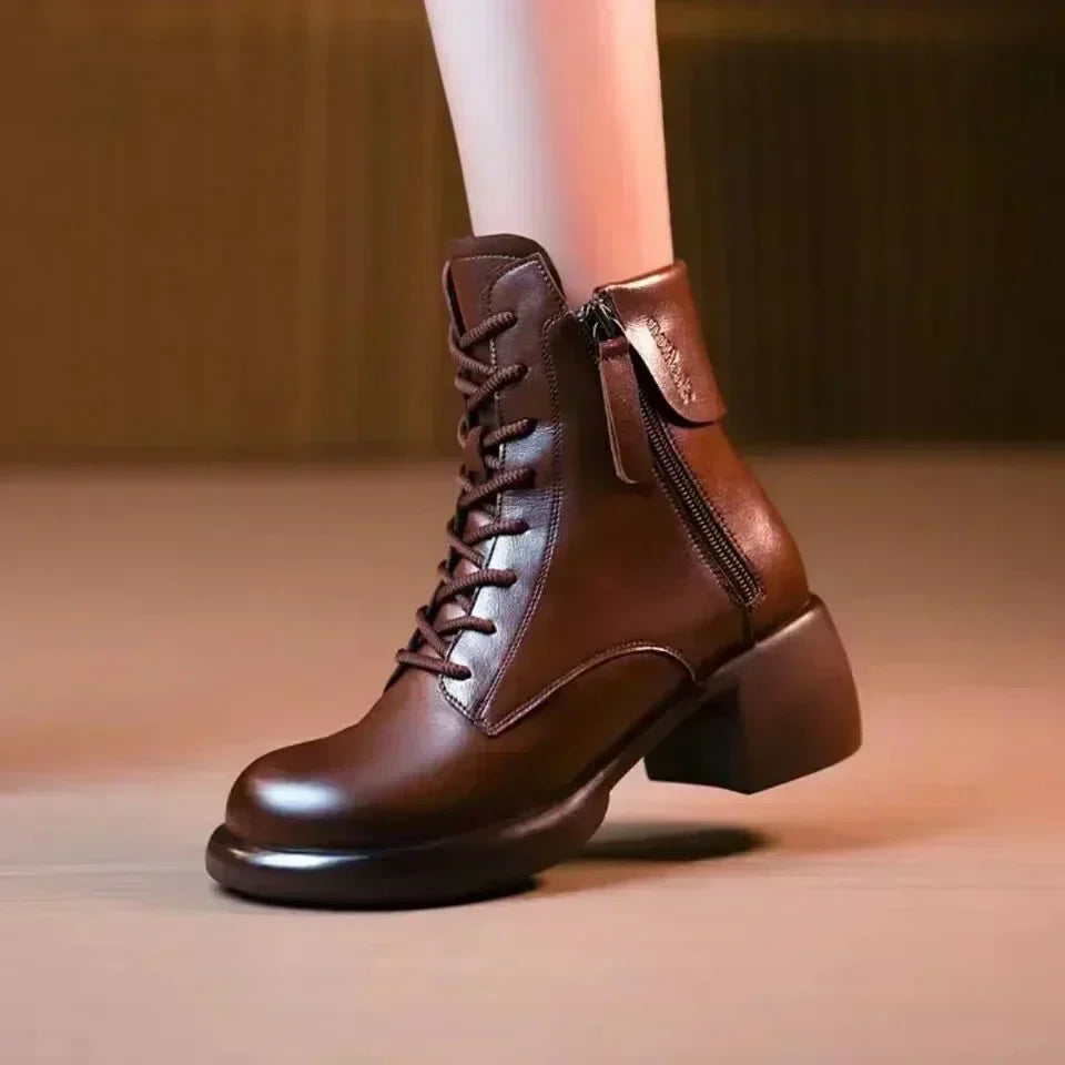 Plush Lined Leather Boots