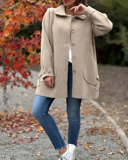 Elegant jacket with chic side knot