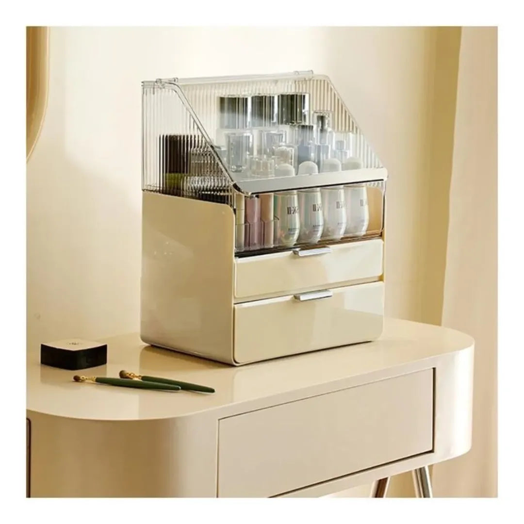 GlowEase™ - Multipurpose Dustproof Cosmetic Organizer Box