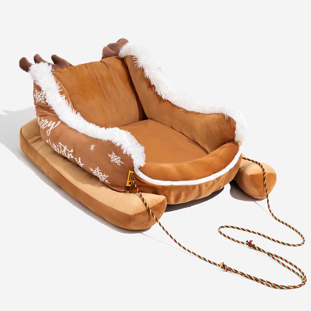 PawSleigh™ - Cozy Winter Dog Bed for Warm, Dreamy Nights