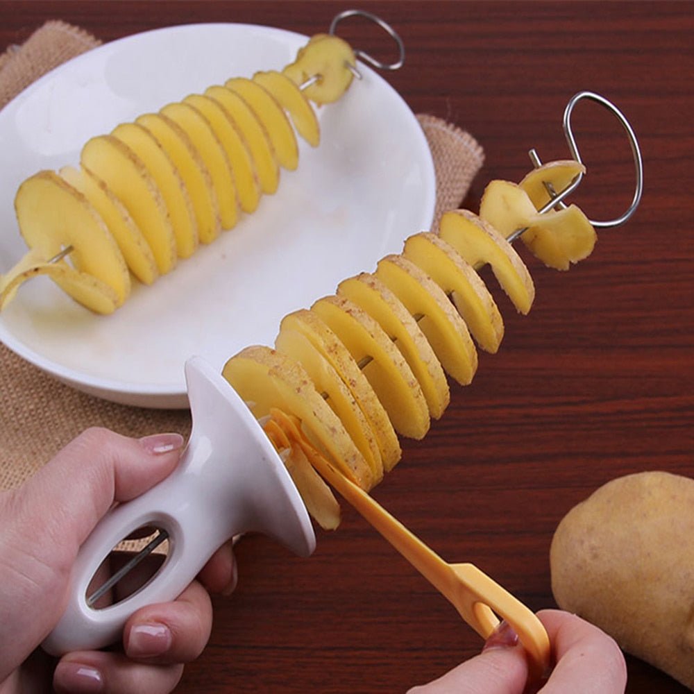 Crispy Spiral Curly Fries Cutter Tool