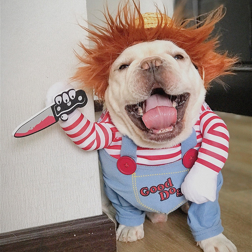 Funny Halloween Pet Costume Scary Animal Outfit