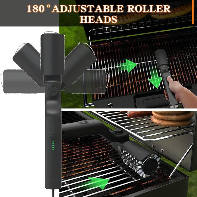 GrillPro™ - Cordless Electric BBQ Brush with Adjustable Angle