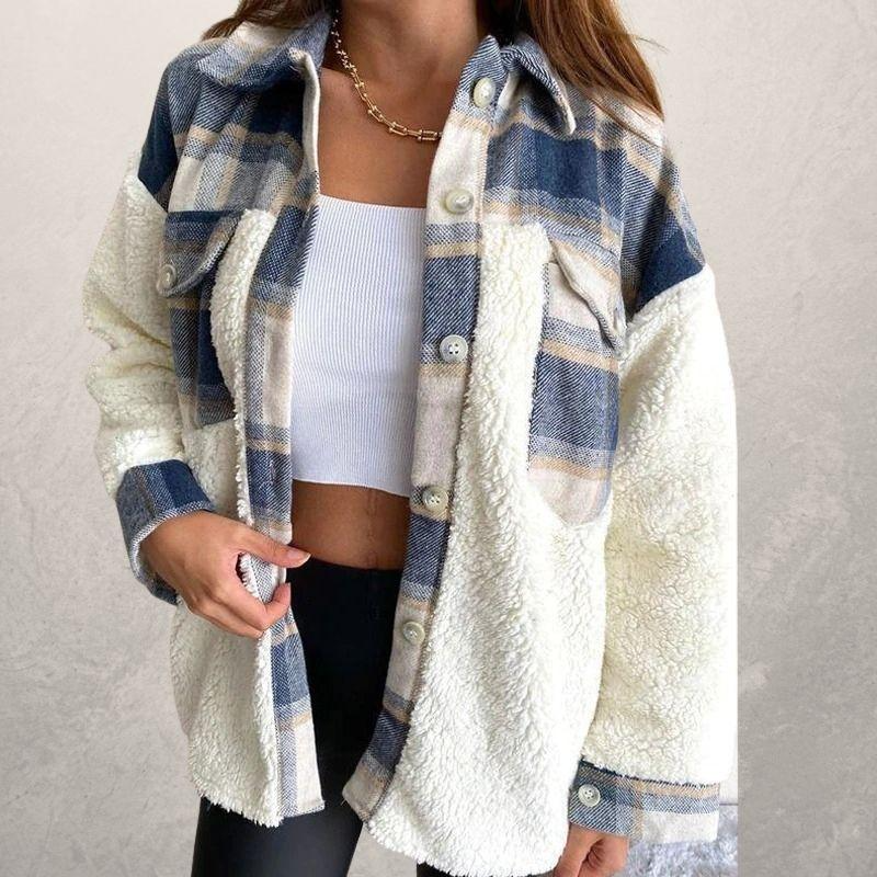 Plaid Hooded Winter Jacket