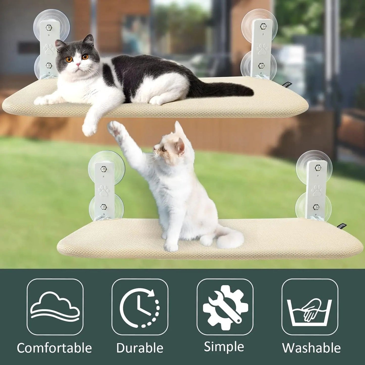 PurrNest™ Cozy Cat Window Hammock Bed
