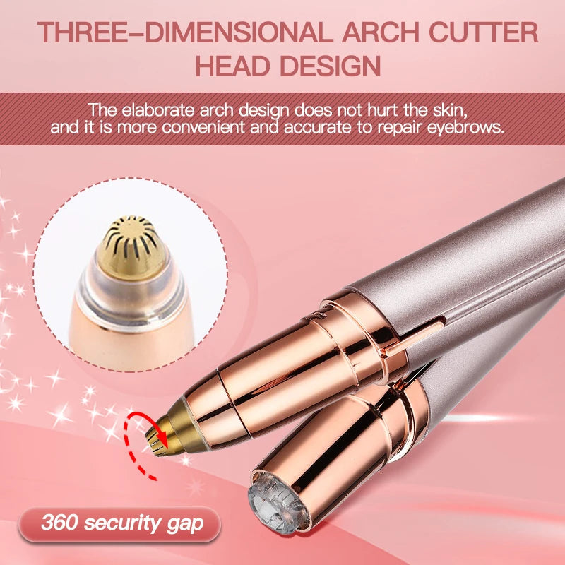 GlamEase™ Precision Eyebrow Epilator for Smooth Brows
