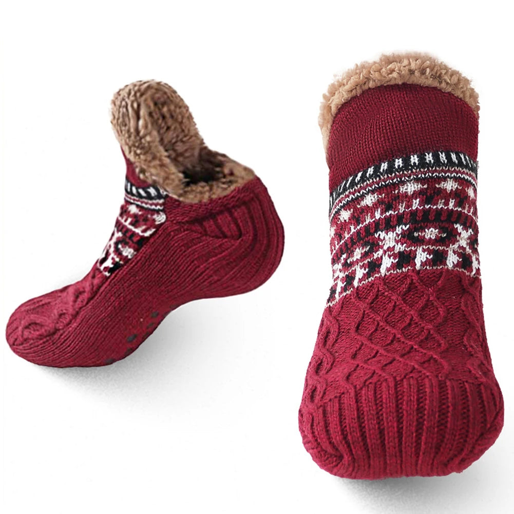 CozyTherm™ - Thick Lined Non-Slip Winter House Socks