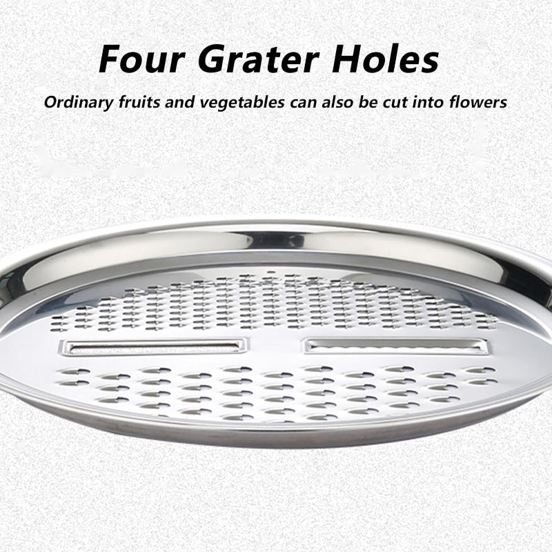 FlexiPrep™ - Multi-Function Kitchen Tool for Draining, Grating & Cutting