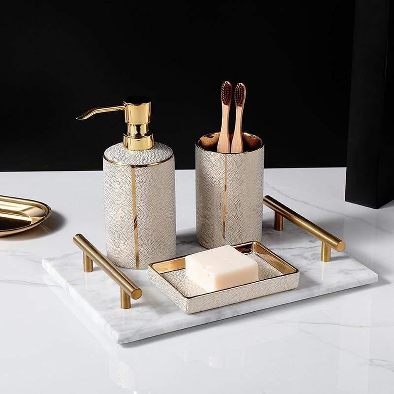 Modern Minimalist Bathroom Accessory Set