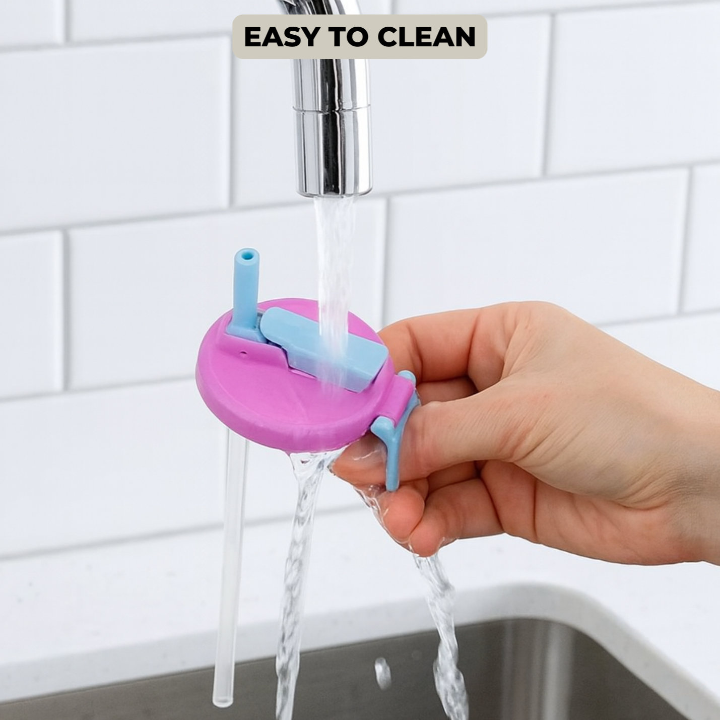 Reusable Silicone Travel Straw Set for Clean Drinking On the Go