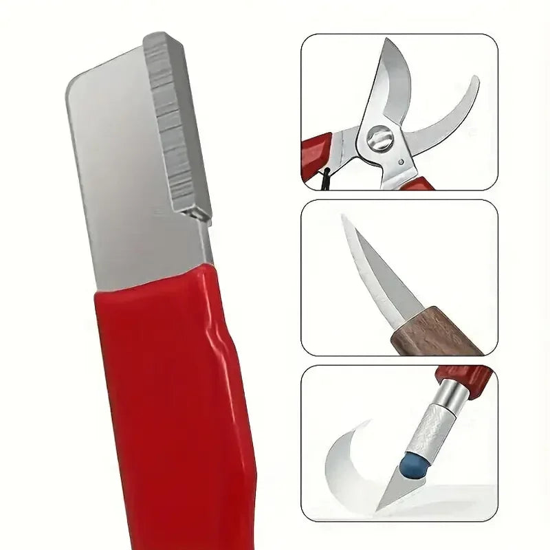 EdgeGlow™ - Portable Knife & Garden Scissors Sharpener Tool