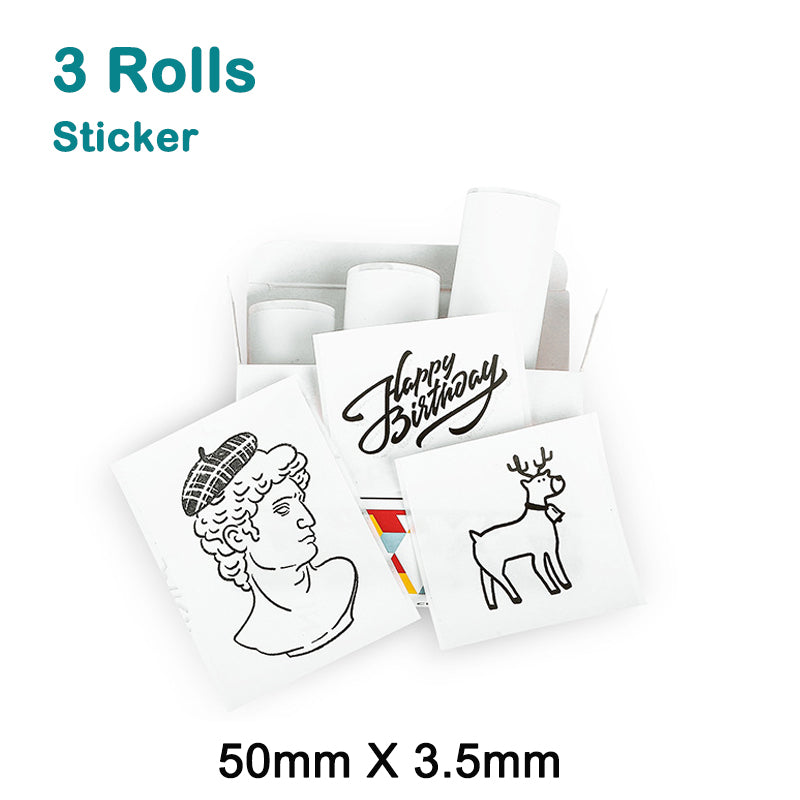 Portable Wireless Mini Photo Printer with Free Paper