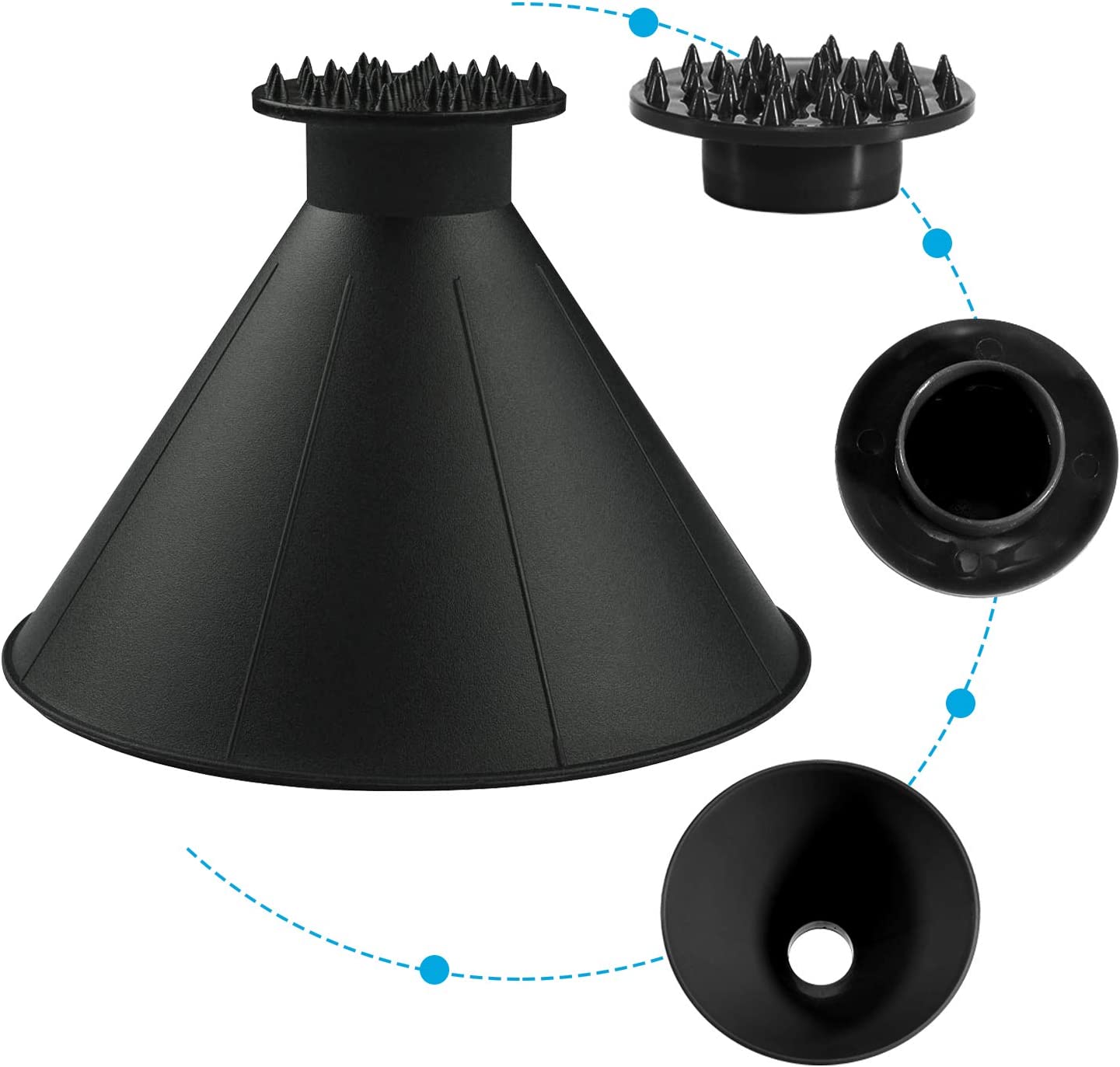 Ergonomic Winter Ice Scraper for Car Windshields