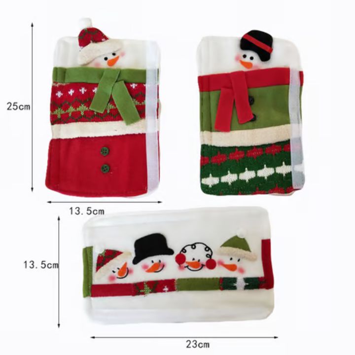 FrostyGrips™ - Holiday Snowman Door Handle Covers