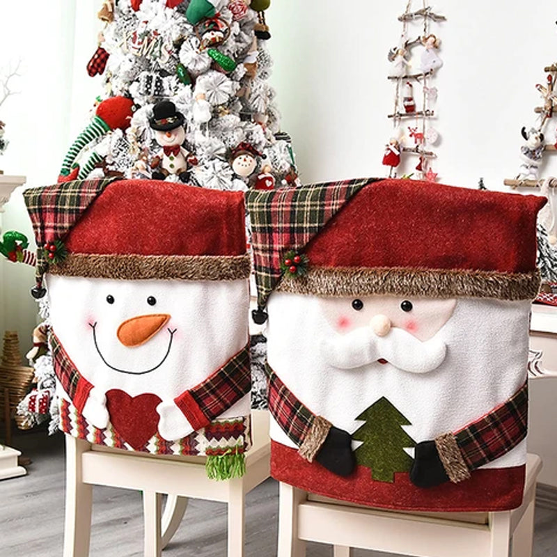 MerrySeat™ - Festive Holiday Chair Covers for Christmas Decor