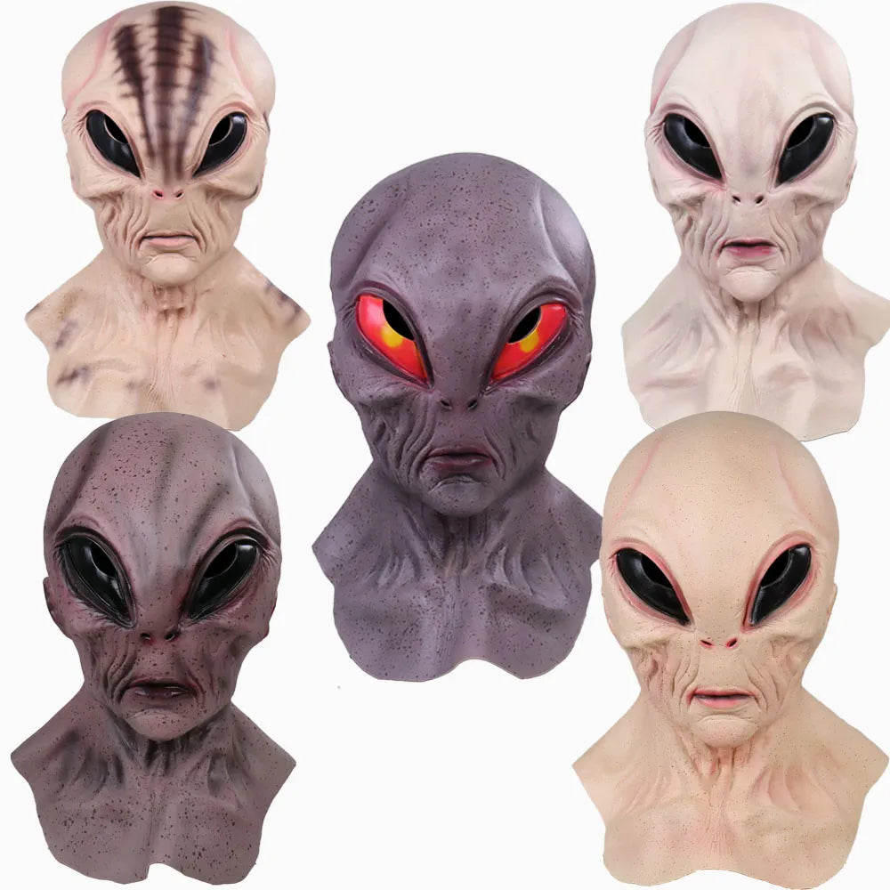 Futuristic Alien Face Mask for Cosplay and Costume Parties