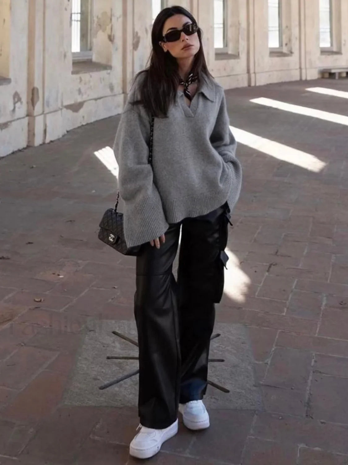 Cozy Minimalist Oversized Knit Sweater