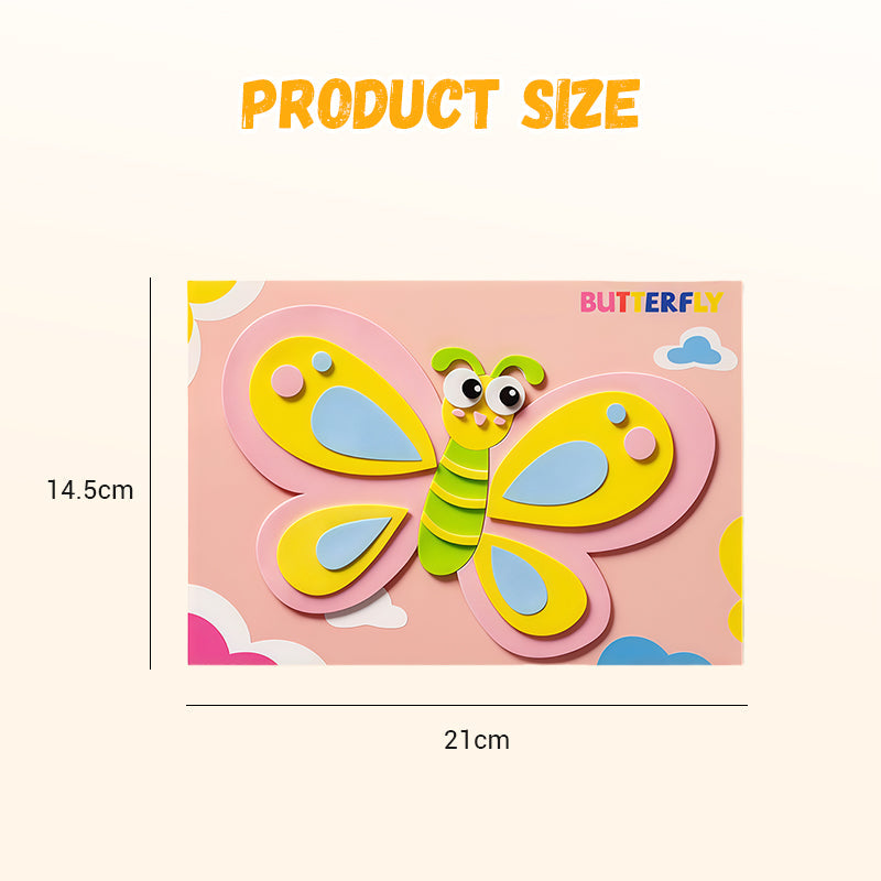 Kids DIY 3D EVA Sticker Craft Kit for Creative Fun