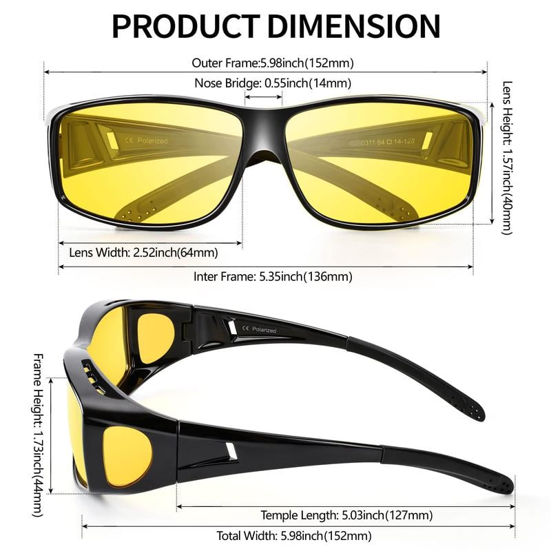 DarkVision™ - Glare-Free Night Driving Glasses