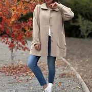 Women's Mid-Length Loose Fit Jacket