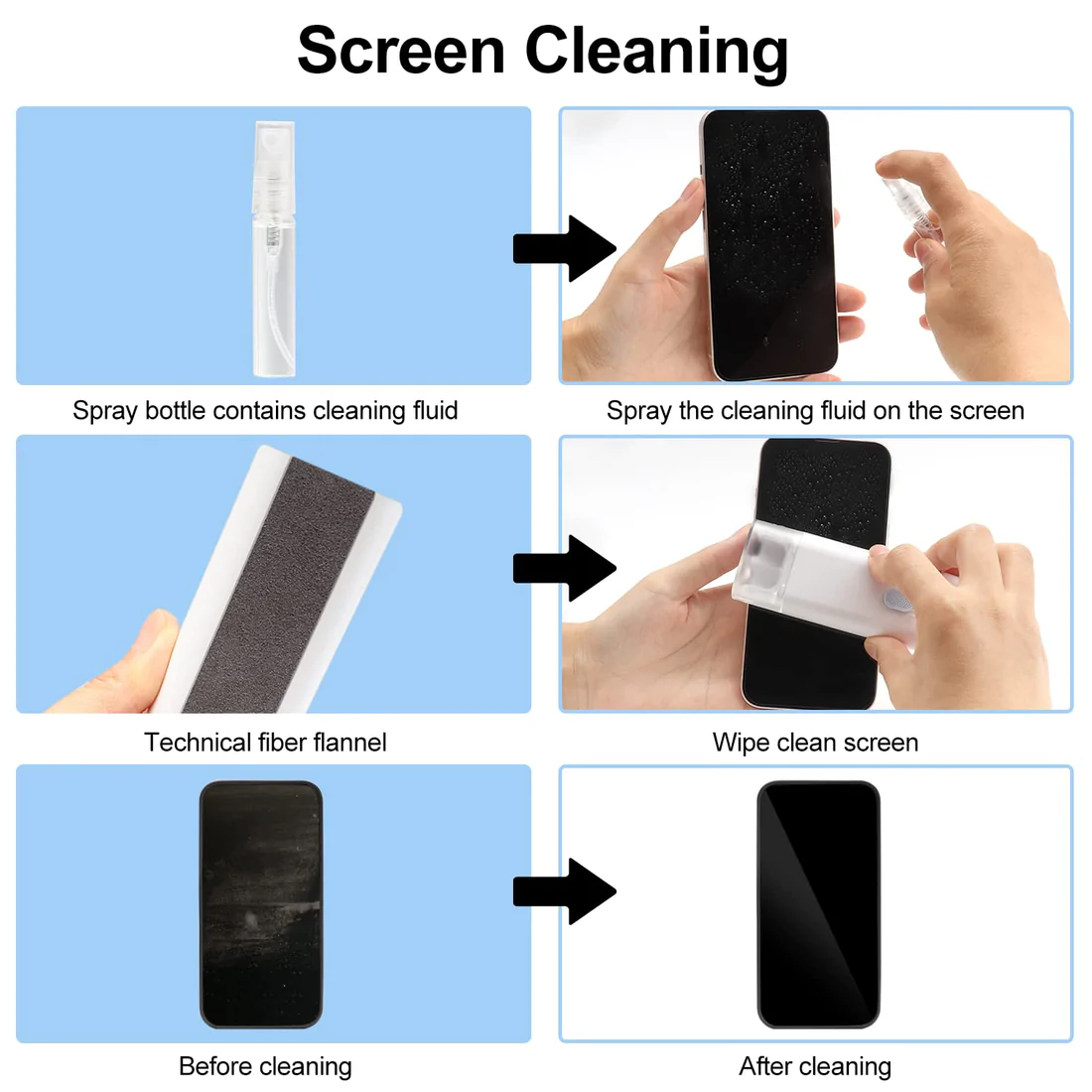 Sleek Device Cleaning Kit for a Radiant, Fingerprint-Free Shine