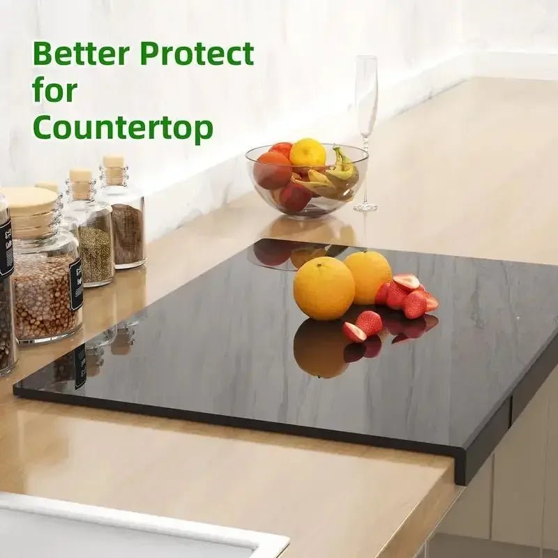 CLEARSLICE™ – Stylish Acrylic Cutting Board with Drip Lip