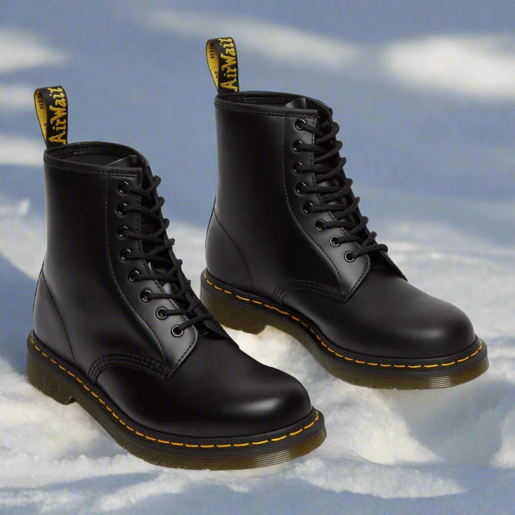 Classic Elegant Lace-Up Leather Boots