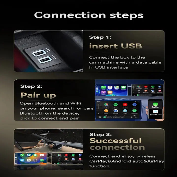 DriveSync™ - Wireless CarPlay Adapter for Hands-Free Driving