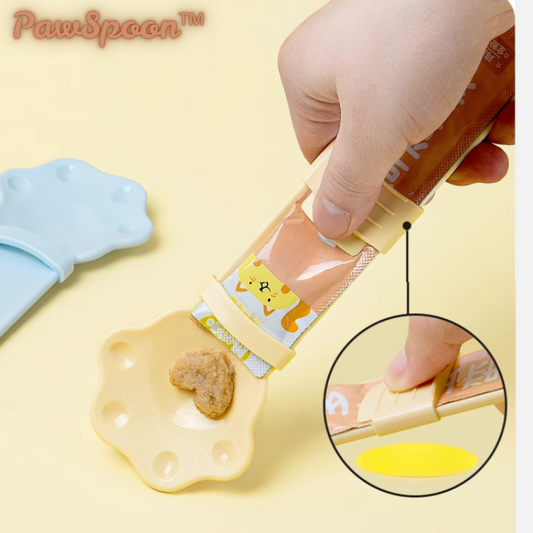 PawSpoon™ - Interactive Cat Treat Squeeze Spoon