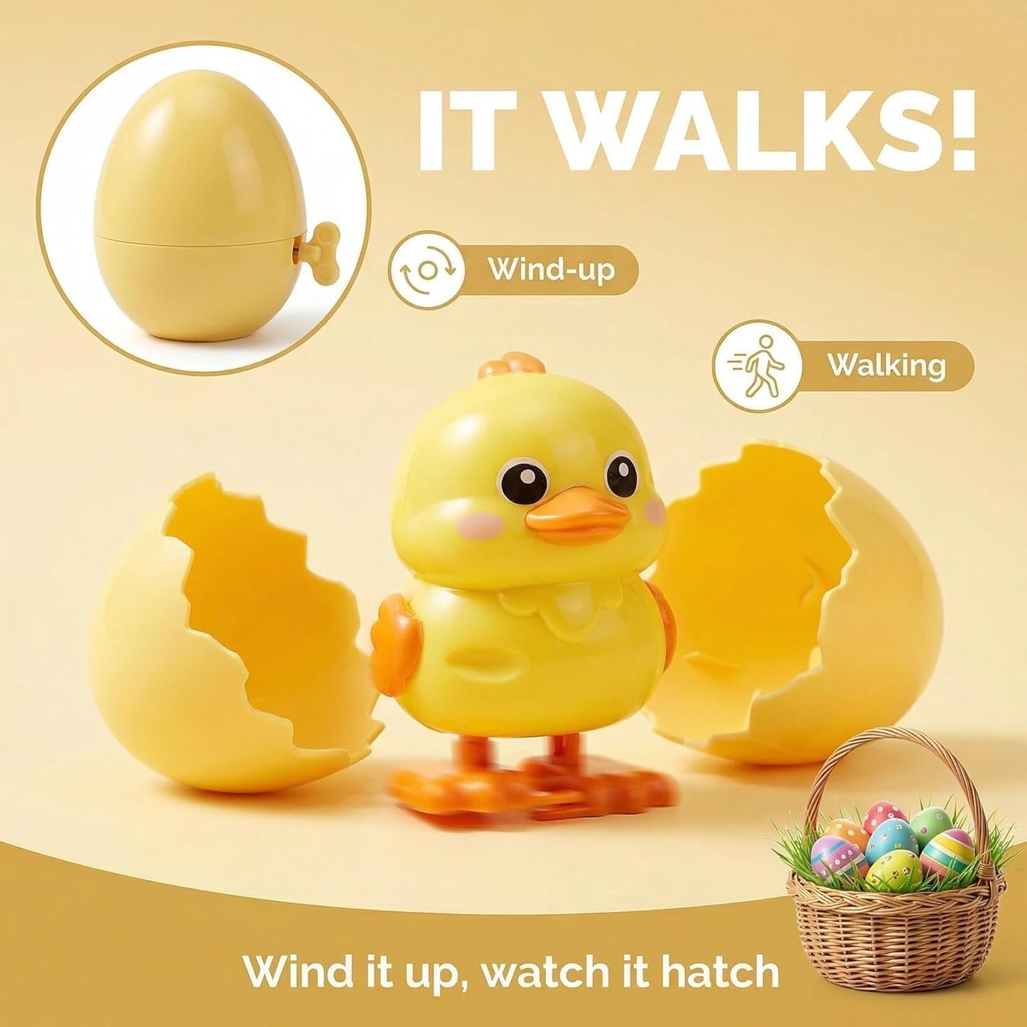 HatchWhirl - Endless Easter Fun with Magical Wind-Up Animal Races